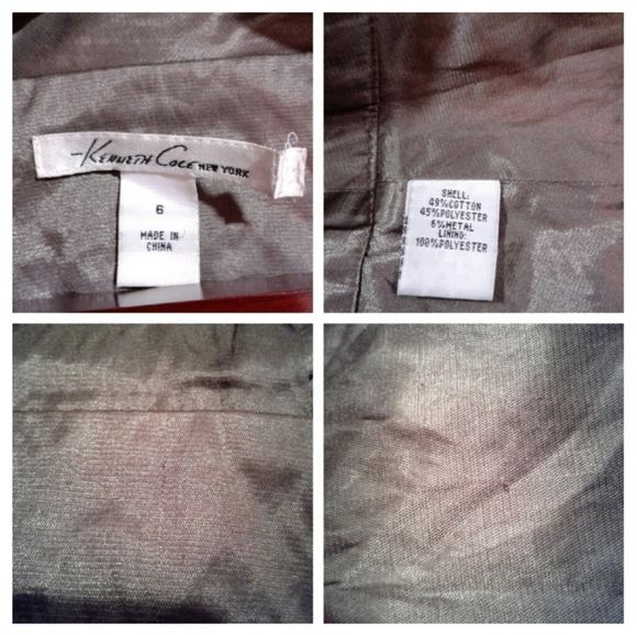 Kenneth Cole 3 button metallic bomber jacket - Picture 8 of 8